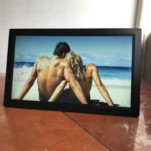 Most Popular floor stand 21.5 inch digital photo frame/blue movie mp4 video download widely used in 2017