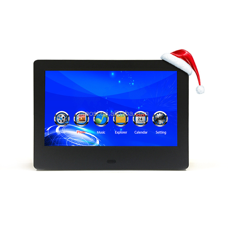 Supermarket Shelf Promotion Advertising Screen 7 Inch Display Motion Sensor Lcd Video Player