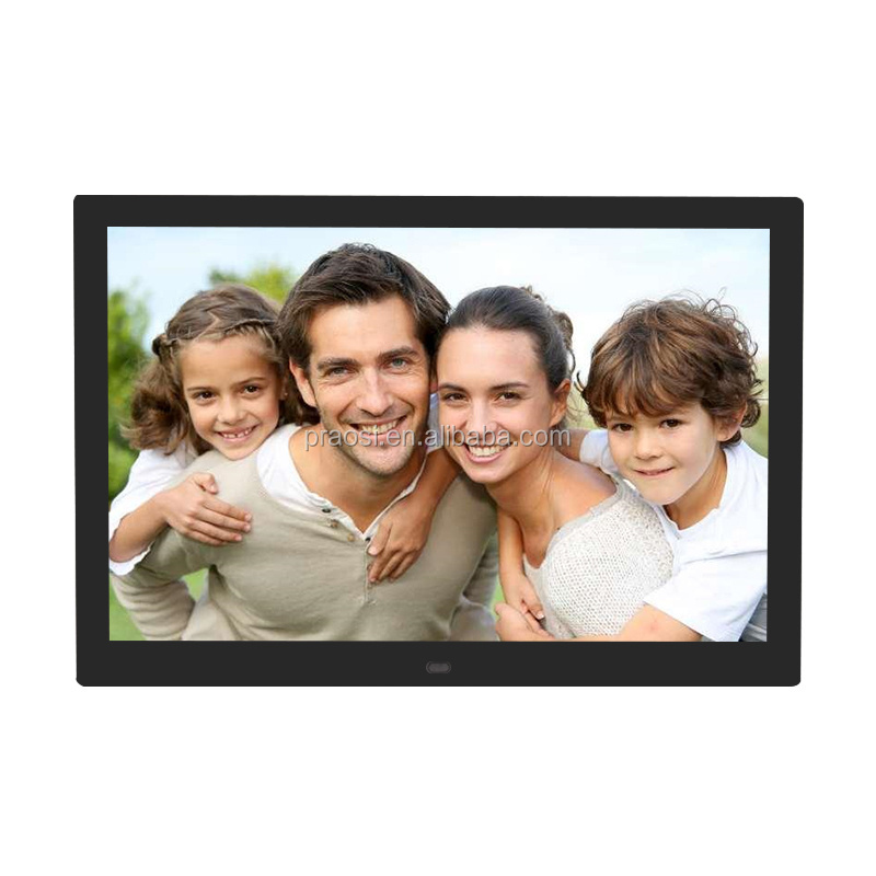 automatically loop video photo frame with hidden camera wifi 15 inch large size digital photo frame for advertising