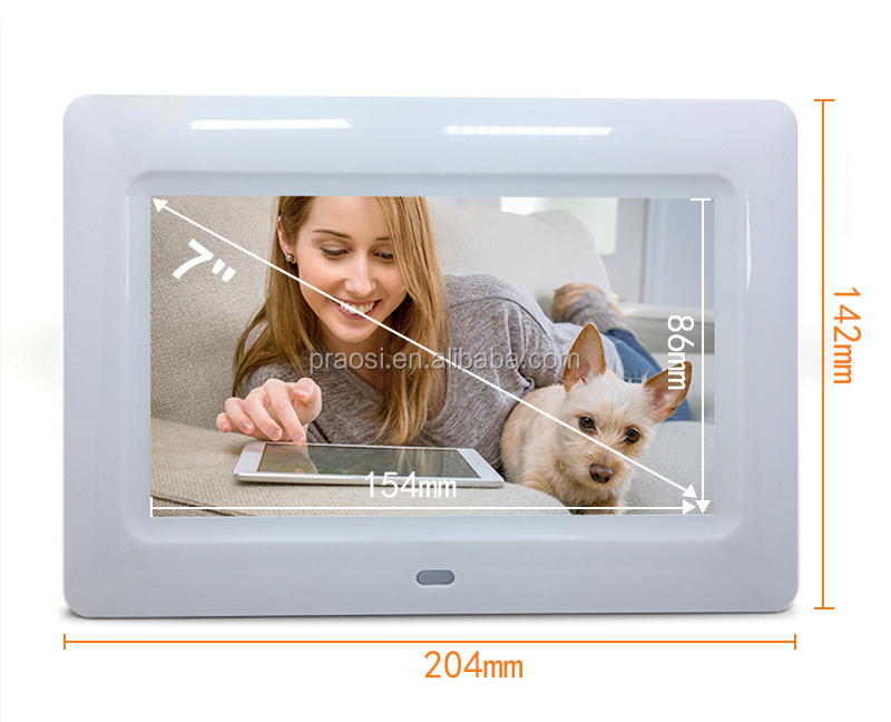 small lcd display 7 inch screen e ink digital photo frame with battery