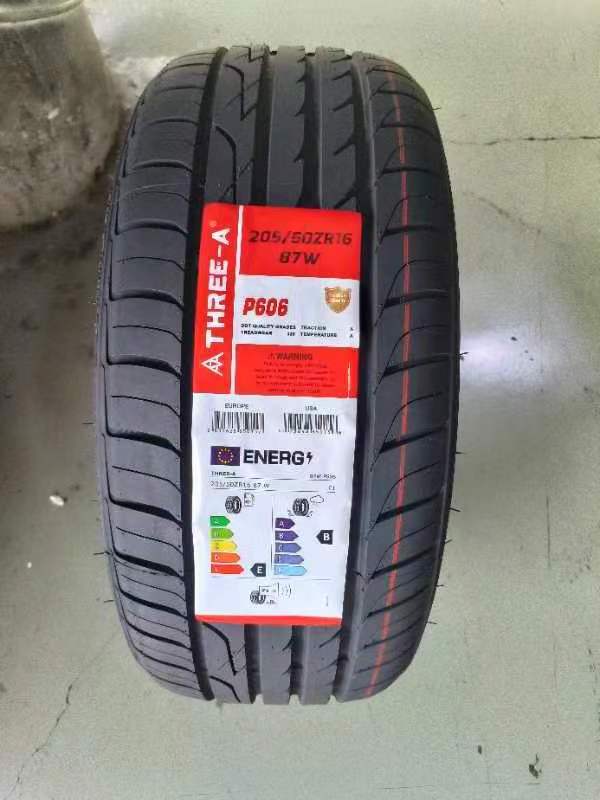 P606 passenger car tires competitive prices with high quality UHP tires 195/50R15 THREE-A brand popular brand