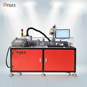 Fiber Laser Flying Marking Machine With Conveyor Belt For Pen Marking Jpt Source Ccd Fiber Laser Marking Engraving Machine