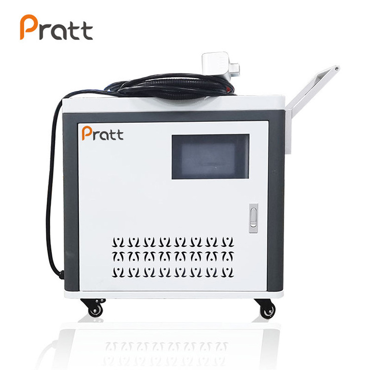 Pratt CNC Pulse Laser Cleaning Machine Mini Laser Rust Remover/200w 300w 500w Pulsed Laser Rust Removal Portable