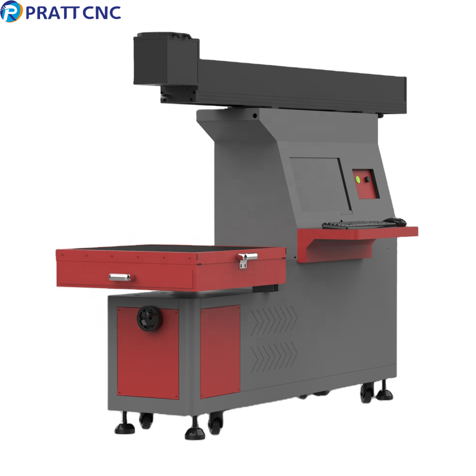 Pratt Promotion Co2 Metal Laser Generator Denim Jeans Monkey Wash Laser Engraver Whisker Laser Engraving Marking Washing Machine