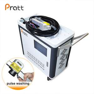 Pratt CNC Pulse Laser Cleaning Machine Mini Laser Rust Remover/200w 300w 500w Pulsed Laser Rust Removal Portable