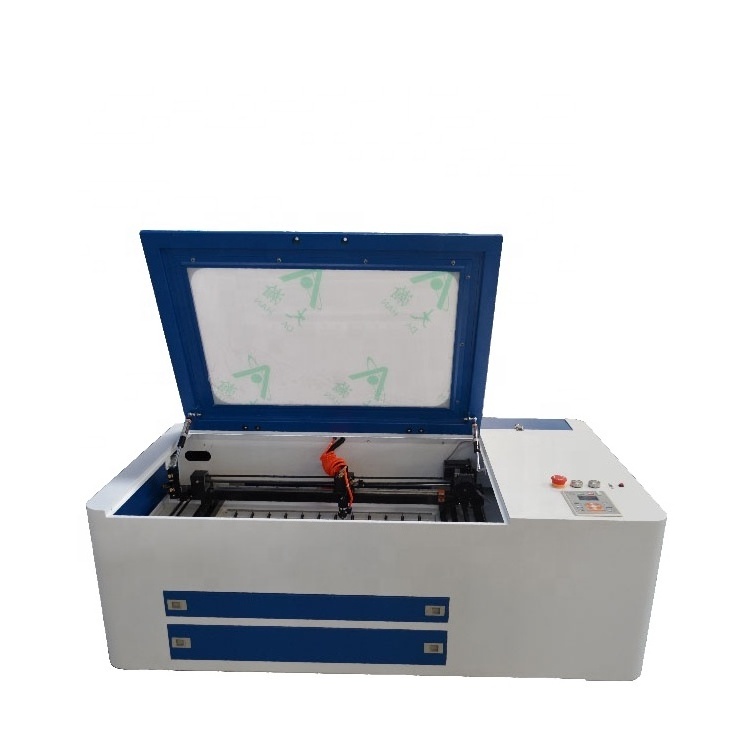 Mini Laser Engraver Acrylic Laser Engraving Cutting Machine Engraver Cutter 80w 3040/4060 Co2 Wood Plastic Bottle Cutter Pulsed