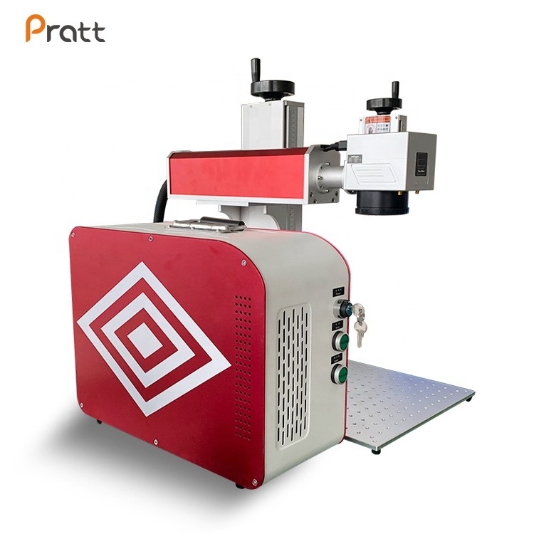 3d Fiber Laser Marking Machine 100w with Raycus Jpt 30w 60w Mopa M7 Laser Marking Machine Pratt Factory 2.5d Deep Marking