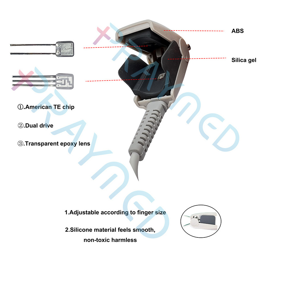 DS-100-N0/M1196T Spo2 Sensor Compatible with Nellcor,0.9m/3m