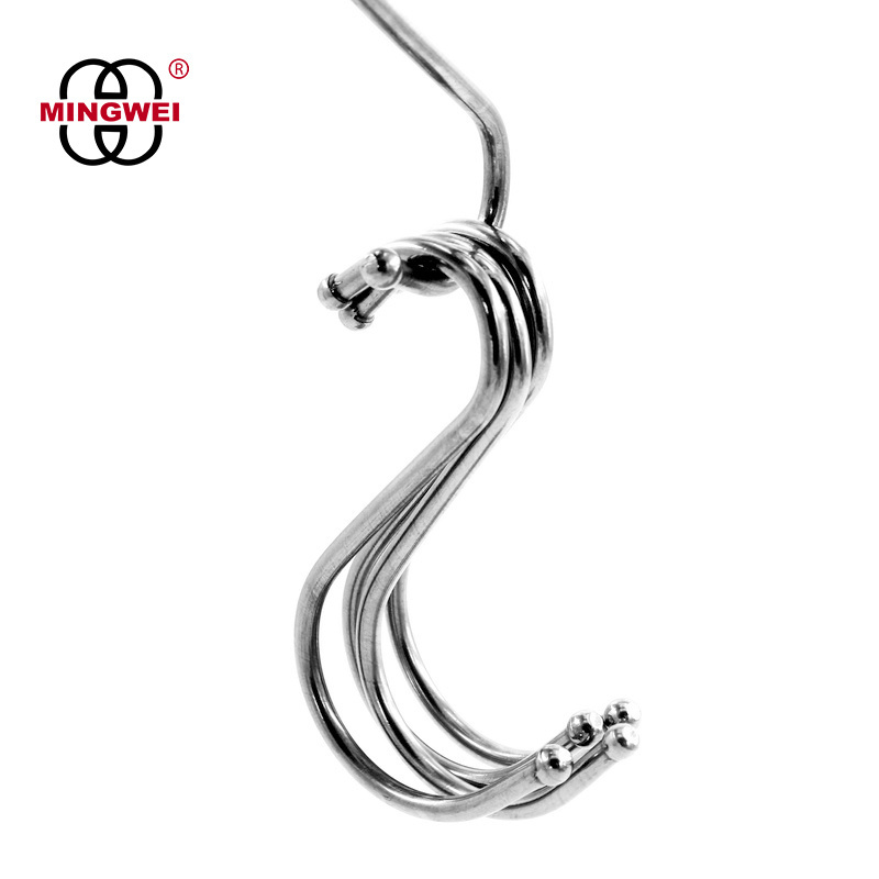 MINGWEI Traditional Stainless Steel S Hooks for Hanging S Shaped Hook Heavy Duty Hanging Hooks