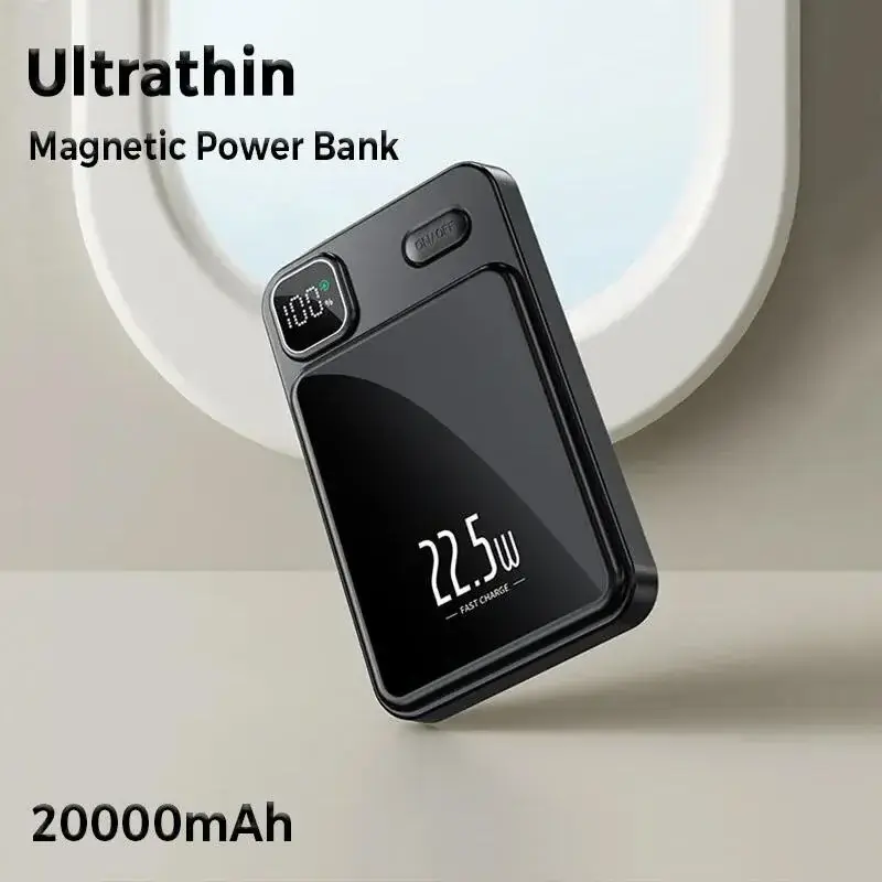 mini wireless charging KC power bank manufacturer 5000mah 22.5w mobile phone battery pack magnetic powerbank  Fast Charger