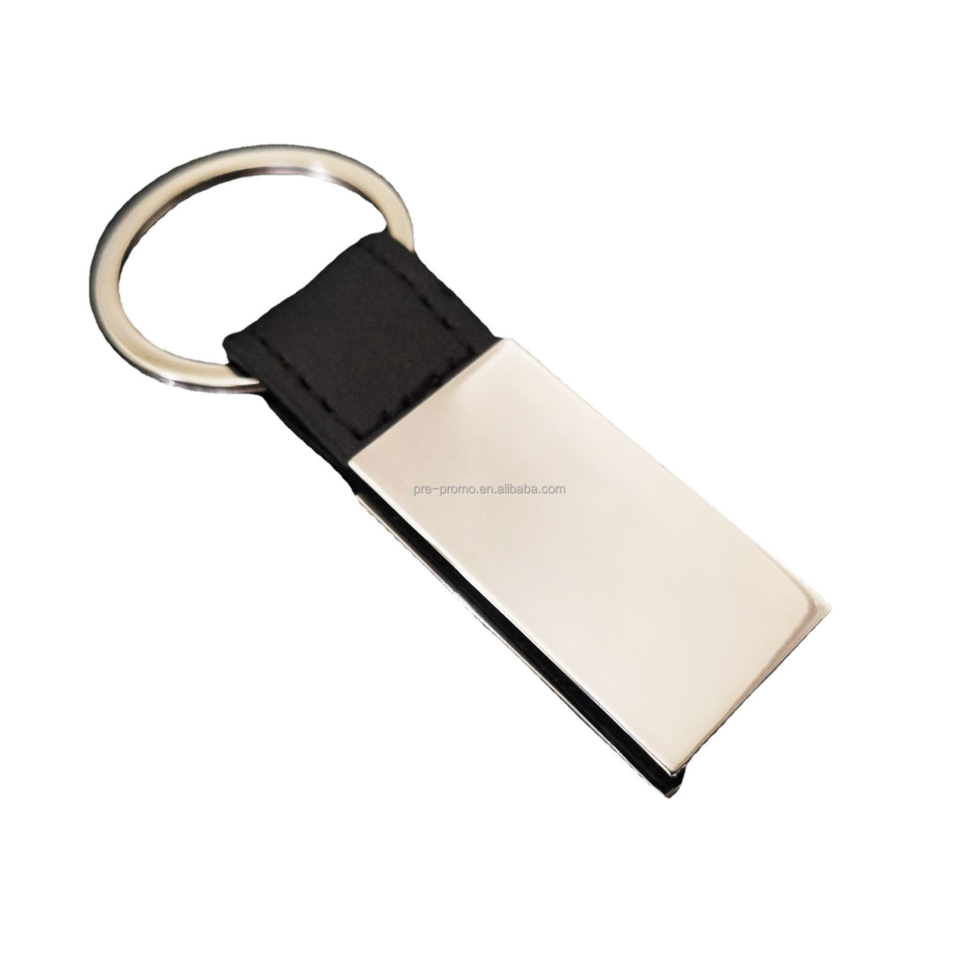 Wholesale handmade car branded custom leather keychain with metal parts