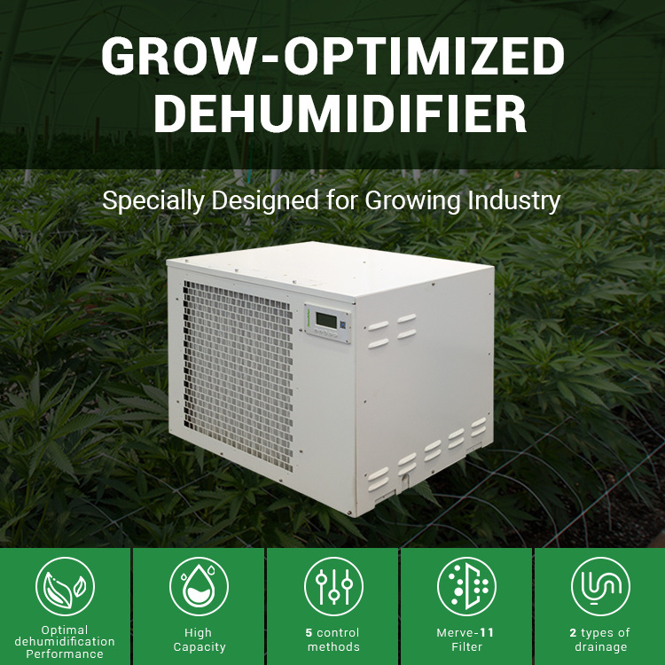 Preair 330 Pints Industrial Greenhouse Grow Room Air Dryer Dehumidifier