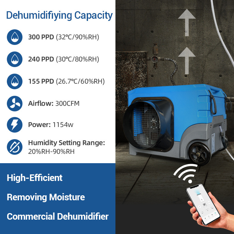 In Stock LGR 155pints Commercial industrial dehumidifier moisture absorber