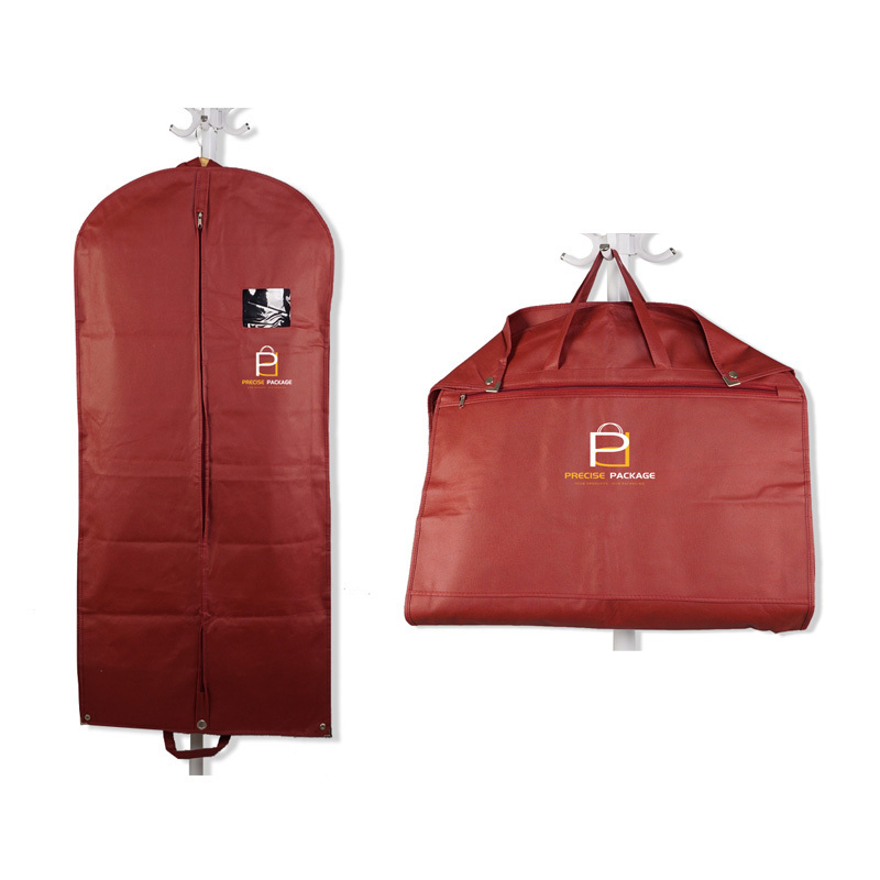 wholesale red dust clothes cover personalised suit bag garment storage