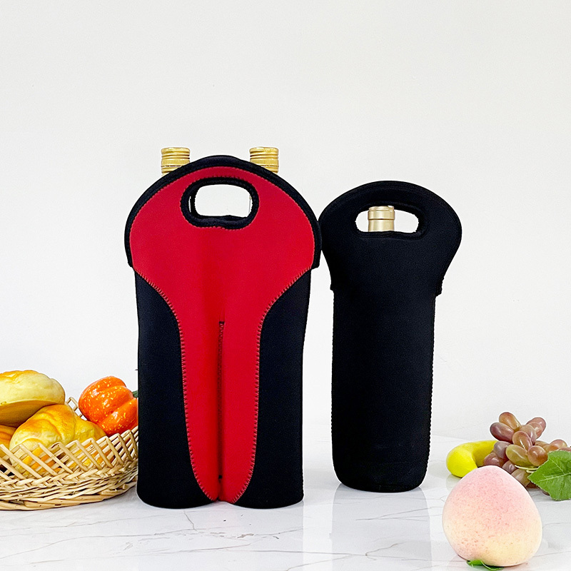 Custom Logo Waterproof Thermal Insulated Neoprene Cup sleeve cover Neoprene Wine Bottle Cooler for Picnic