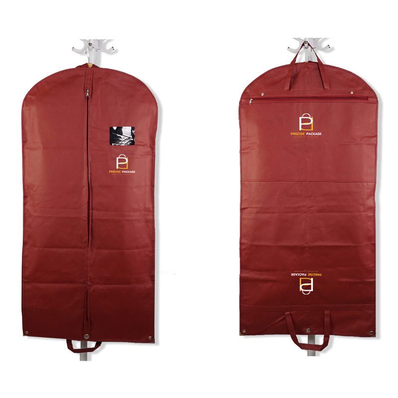 wholesale red dust clothes cover personalised suit bag garment storage