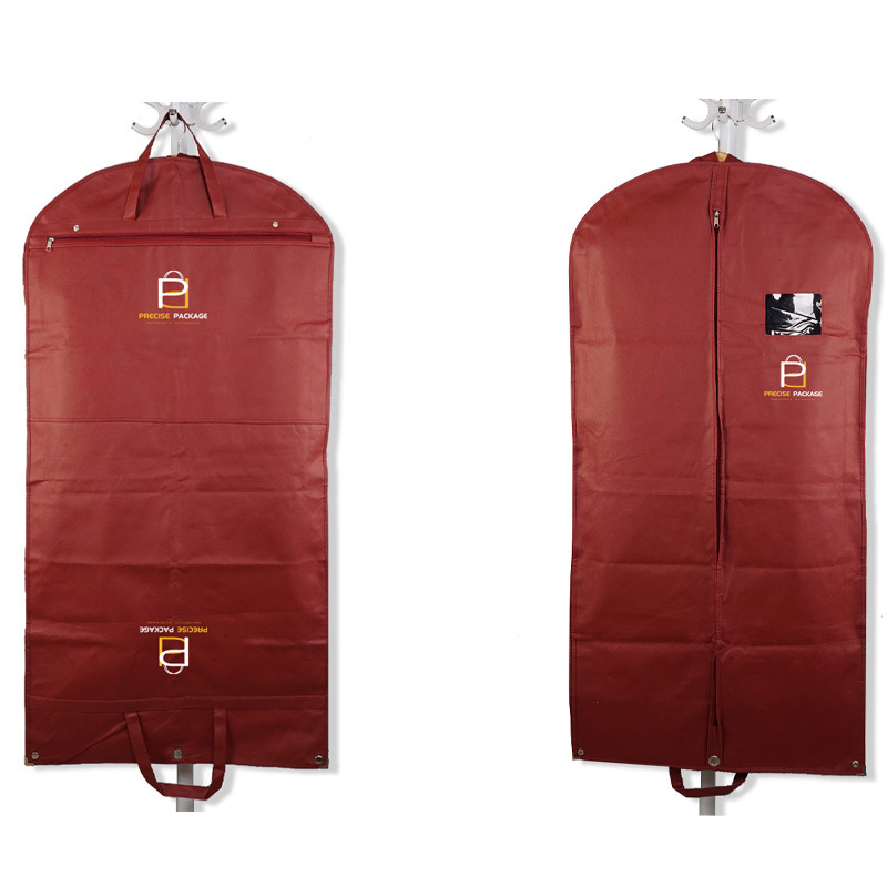 wholesale red dust clothes cover personalised suit bag garment storage