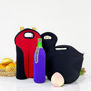 Custom Logo Waterproof Thermal Insulated Neoprene Cup sleeve cover Neoprene Wine Bottle Cooler for Picnic