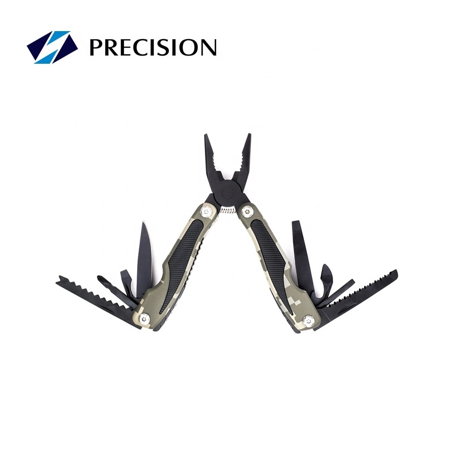 11 in 1 Stainless Steel Outdoor Gear Multitool Plier Carbon Stainless Steel Folding Portable Multi Plier