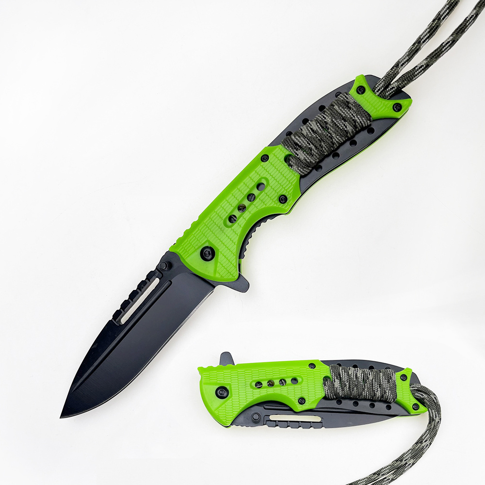 Portable Paracord Handle Navajas Best EDC Survival Hiking Hunting Camping Tactical Folding Knife