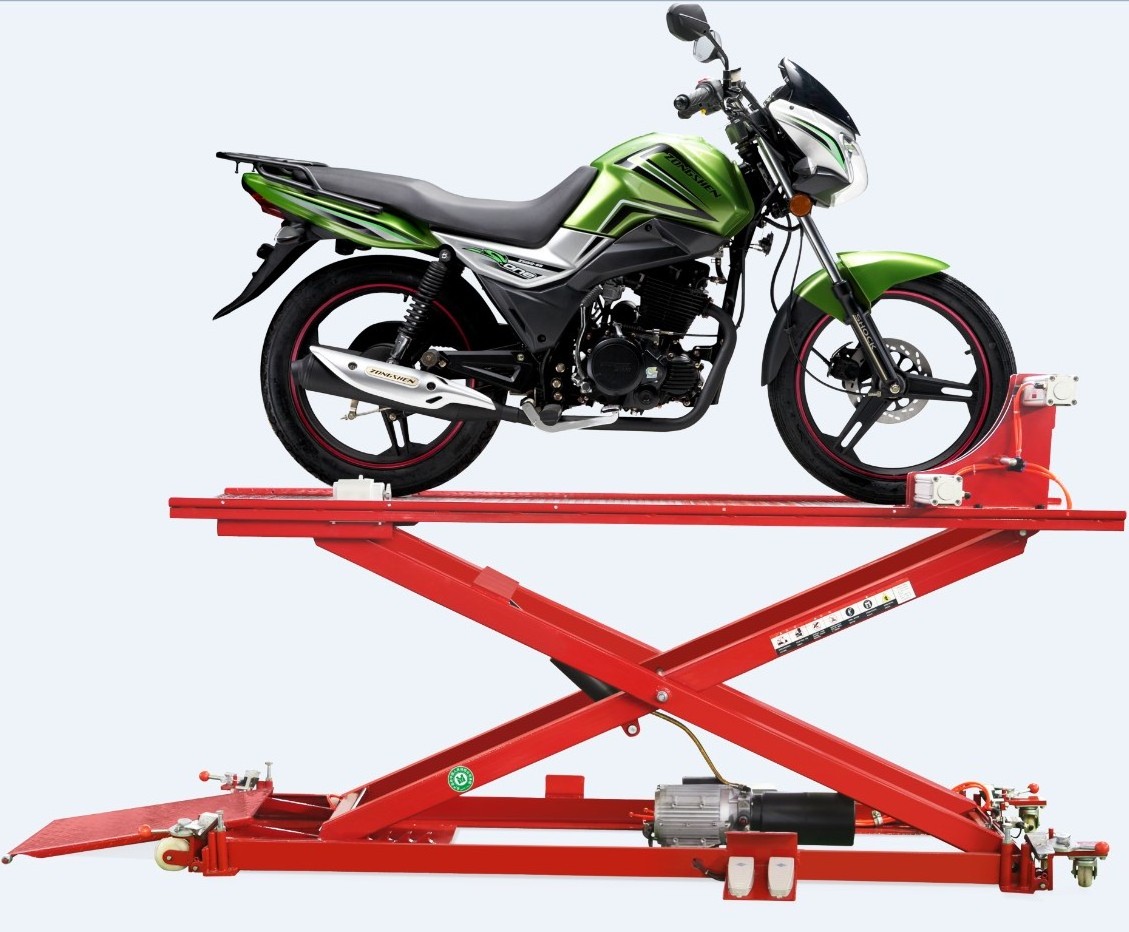 1000LB Red High Quality Hydraulic Motorcycle Lift Table Scissor Lift for Sale