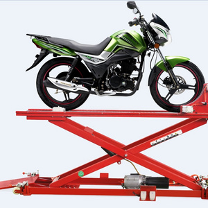 1000LB Red High Quality Hydraulic Motorcycle Lift Table Scissor Lift for Sale