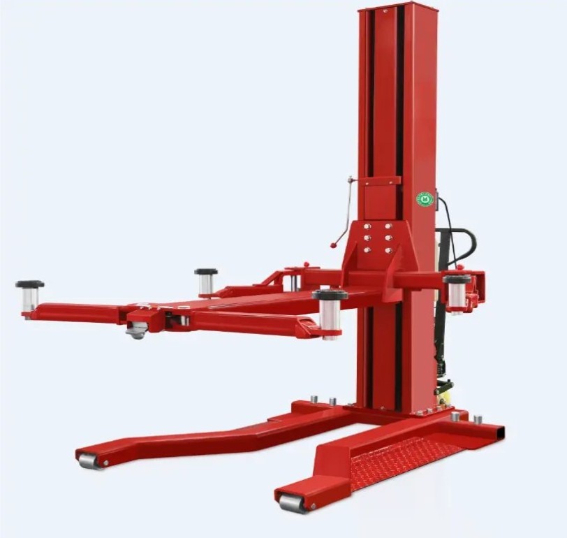 Factory Direct Supply Hydraulic Mobile Single Post Car Lift 2.7 ton Lift Capacity