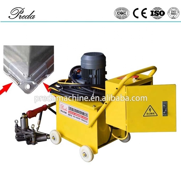 Preda duct work corner fixing machine hvac air corner inserter making machine