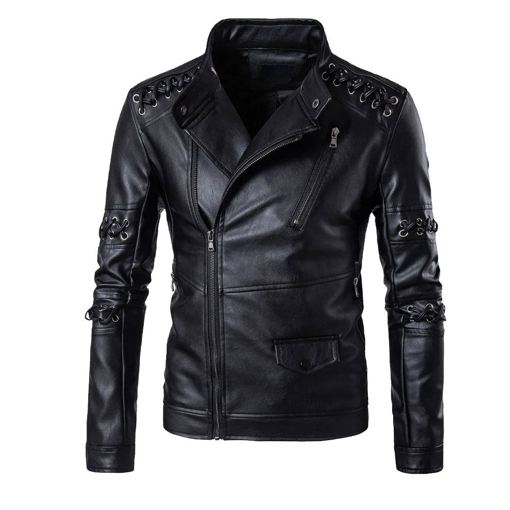 2024 Top Selling Product Leather Top Jacket Best Winter Men's Slim Leather Jackets Customized Design Leather Jacket