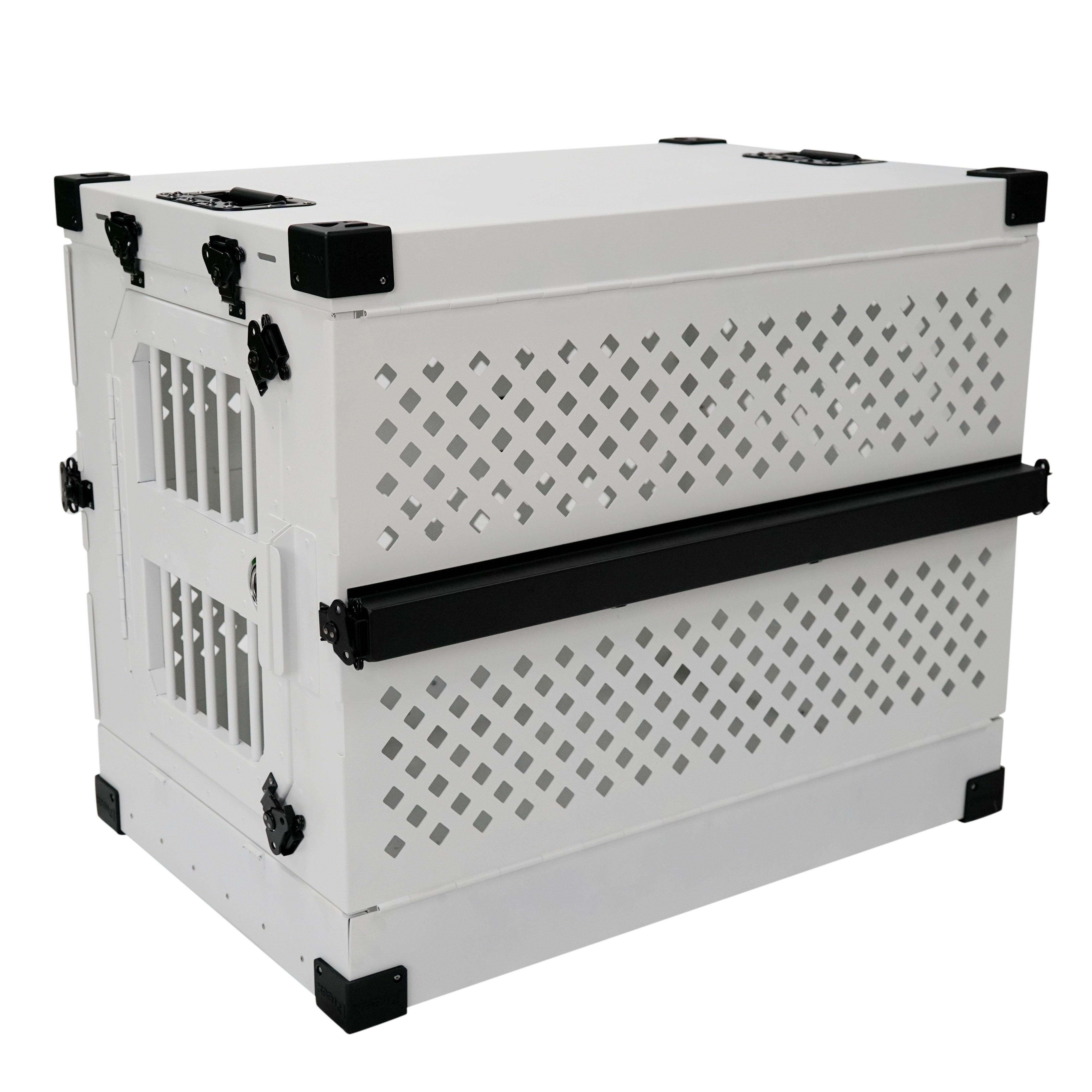 Professional Production Comfortable Impact Dog Crate Breathable On-Board Aluminum Foldable Dog Crate