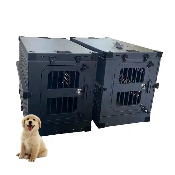 Travel-Aire Dog Kennels Cages Collapsible Big Dogs Folding Crate Cage Pet Aluminum Dog Kennels