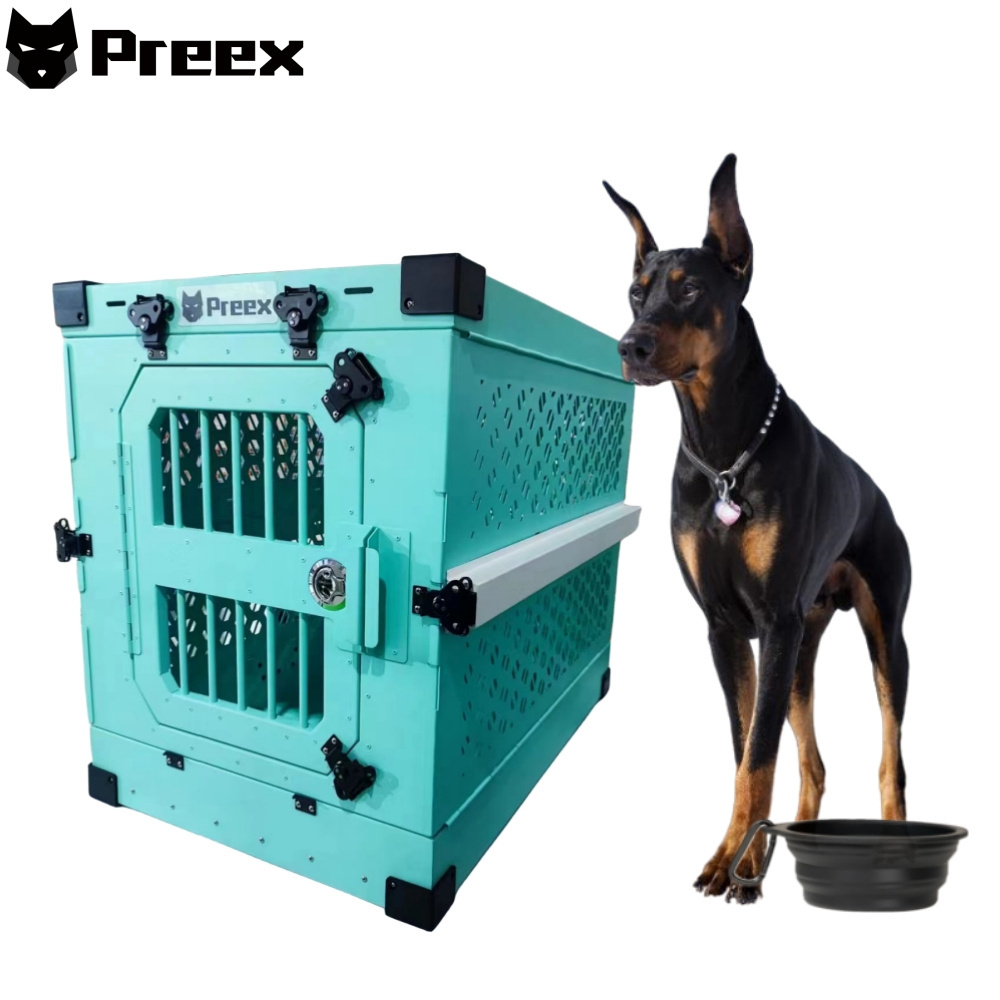 Wholesale Comfortable Collapsible Dog Travel Crate Outdoor Aluminum Collapsible Dog Cage