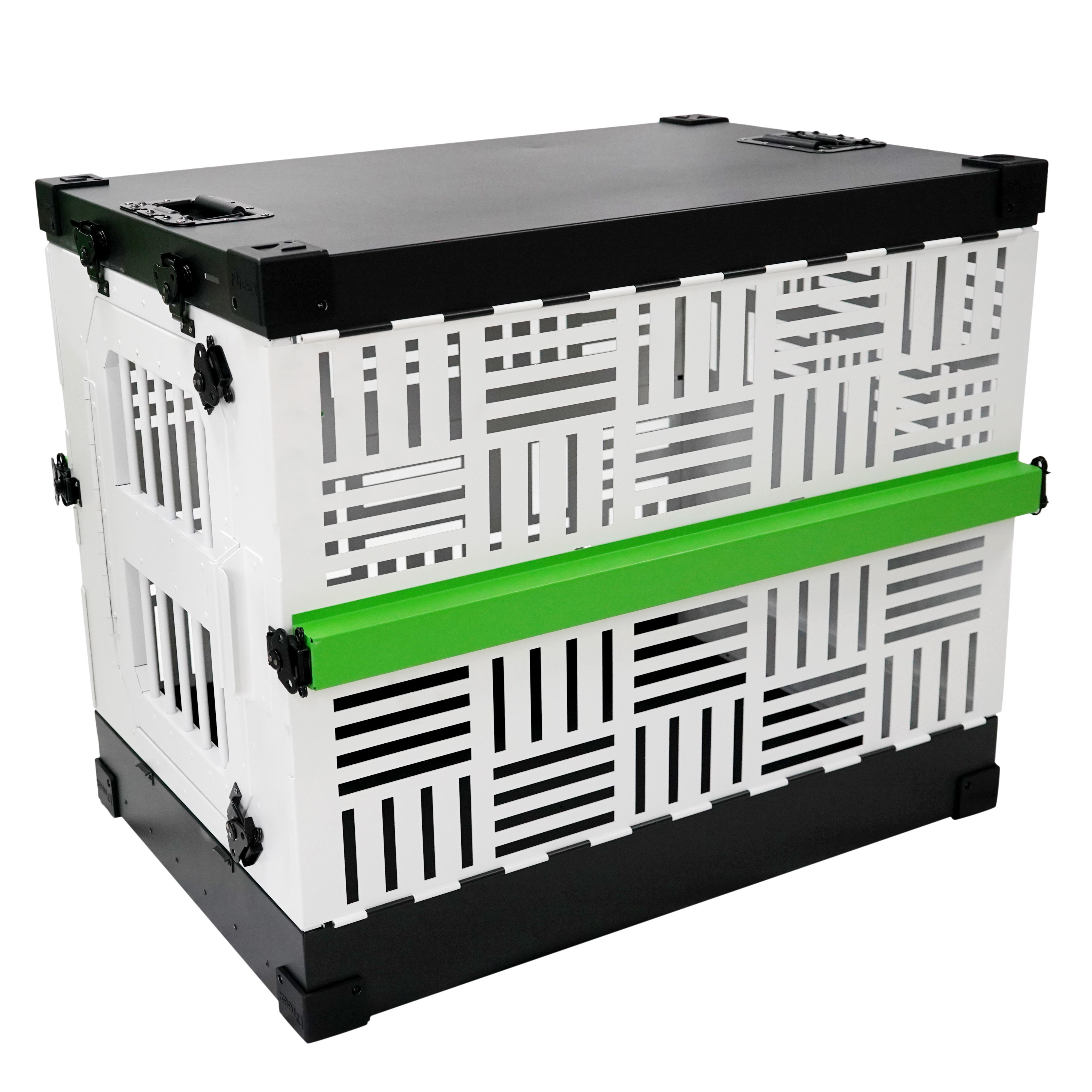 Customized Corner Wrapping Design Dog Cages Sturdy Stackable Aluminium Foldable Dog Crate