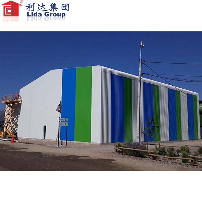 Fireproof Steel Church Structure Prefabricated Building Metal Warehouse/Workshop