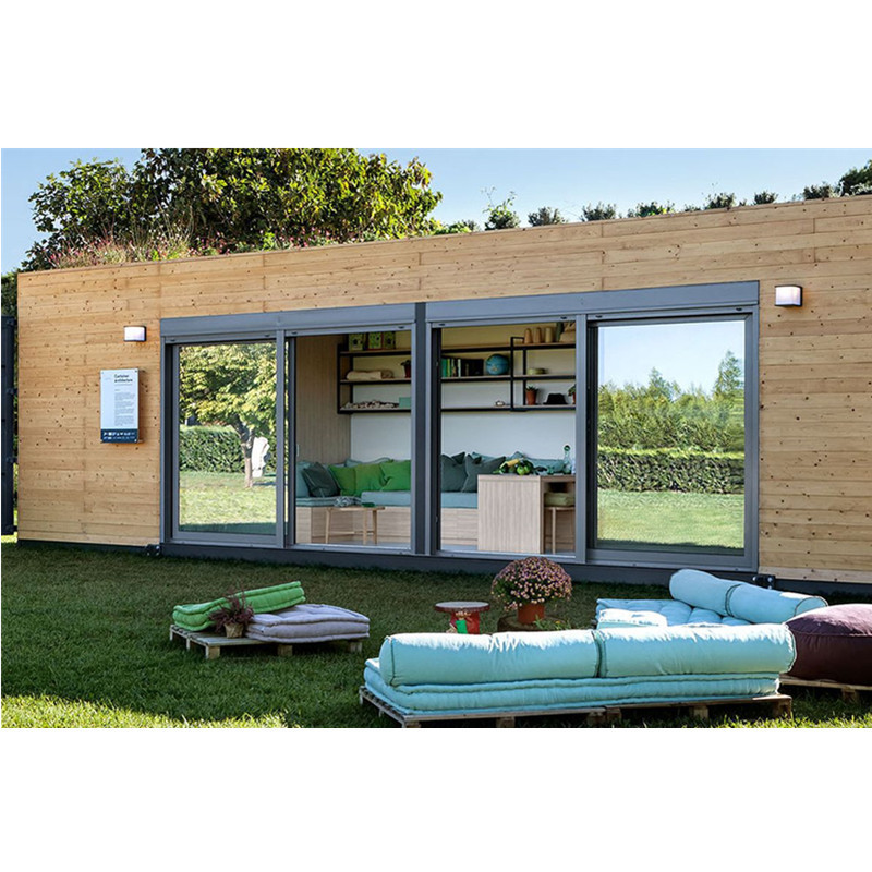 wood bungalow luxury house prefab prefabricated Outdoor Mobile Modular Portable Small Garden Flat Pack