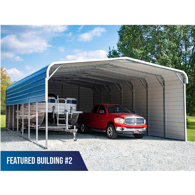 10x20 prefabricated awning outdoor mobile shelter metal frame foldable portable carport canopy for car