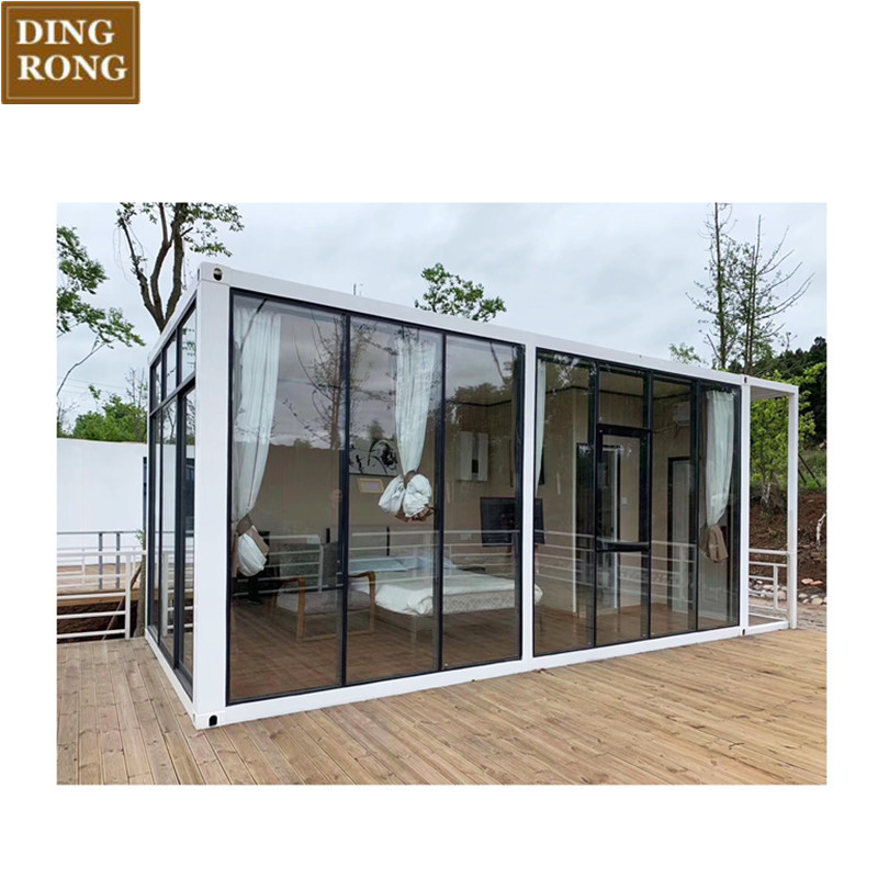 flat pack container house factory 10ft 20ft 40ft prefab steel flat pack iso open sea shipping container frame dimensions