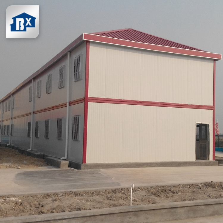 Prefabricated prefab pre metal frame building homes prefab two story workshop prefabricate building steel structure house