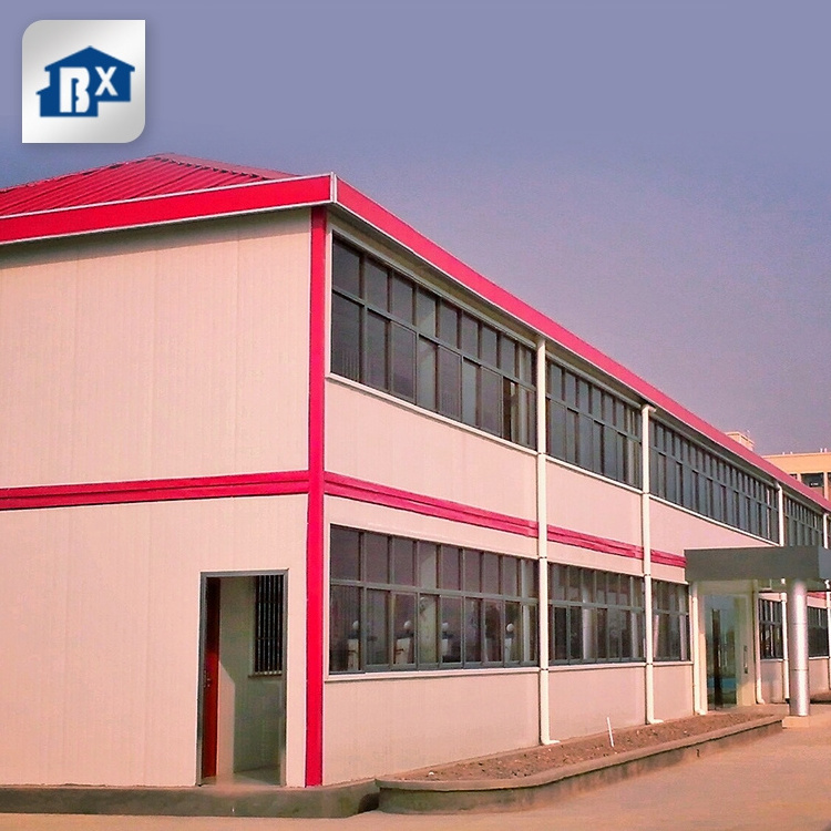 Prefabricated prefab pre metal frame building homes prefab two story workshop prefabricate building steel structure house