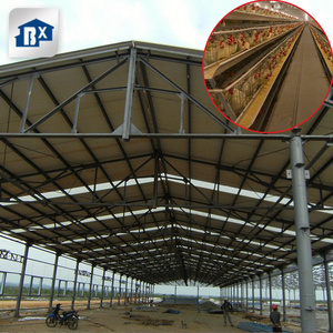 Prefabricated Metal Steel Structure Shed Agriculture Farm Warehouse Workshop For Chicken Farm