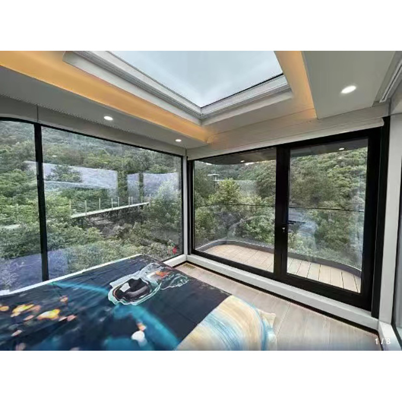 Outdoor Capsule House Commercial Space Airship Pod Prefab House 3 Bedrooms Luxury Vessel Home