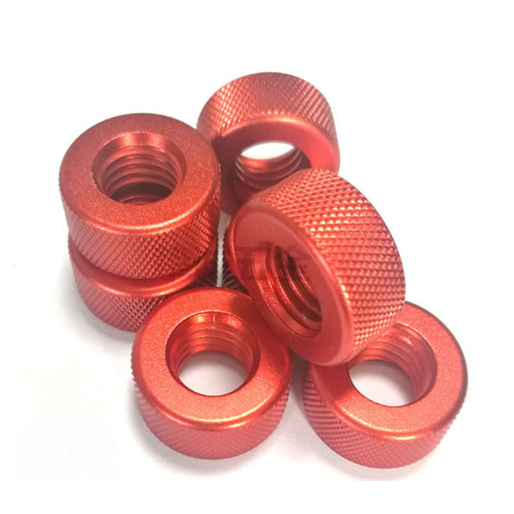 OEM aluminum knurling nuts CNC turning parts brass Cnc Milling Parts Stainless Steel turned Machining Parts milling service