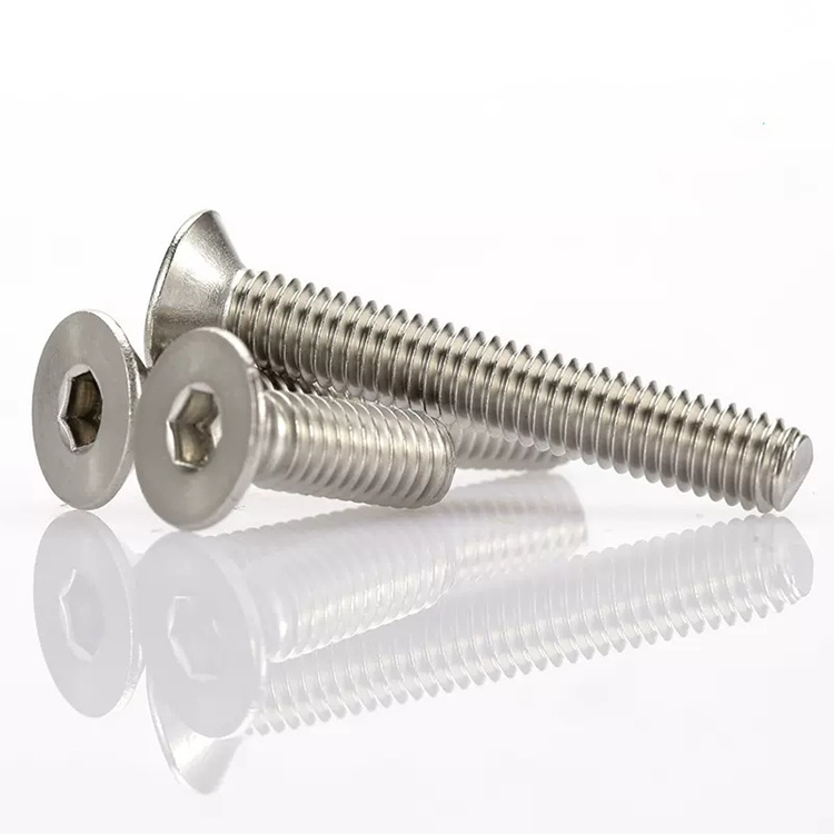 M1.6 M2 M2.5 M3 M4 M5 M6 M8 M10 M16 304 Stainless Steel Socket Hexagon Pan Head Screws Flat Cup Bolts Countersunk Head Screws