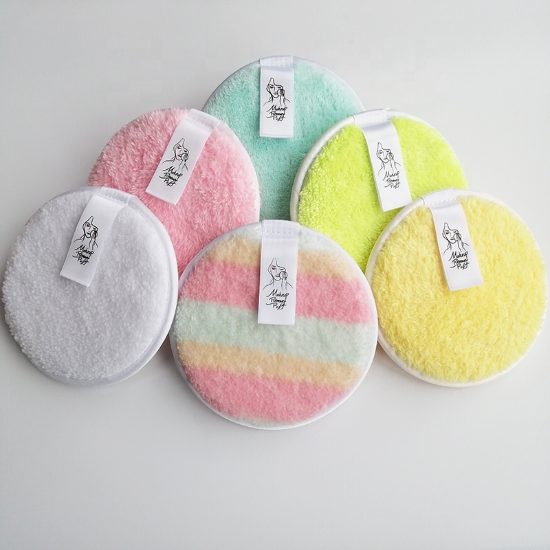 Reusable Makeup Remover Pads Round Shape Facial Cleaning Pads Washable Makeup Remover Pads