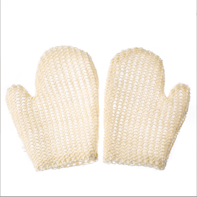 Eco-friendly 100% Natural Exfoliating Sisal Fiber Bath Glove Mitten Bath Scrubber Remove Dead Skin Exfoliating gloves