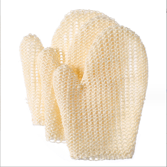 Eco-friendly 100% Natural Exfoliating Sisal Fiber Bath Glove Mitten Bath Scrubber Remove Dead Skin Exfoliating gloves