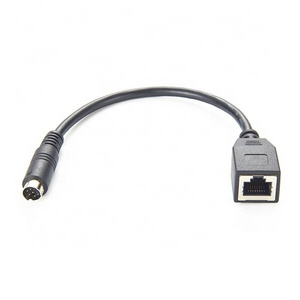 8-Pin Mini-DIN to RJ45 Gender Changer Cable