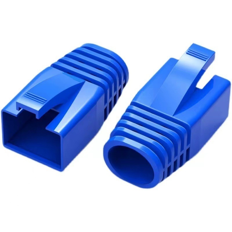 RJ45 Modular Plug Protection Boots Cat5e Cat6 Diameter 5.7-6.2mm Plastic Protection Sleeves