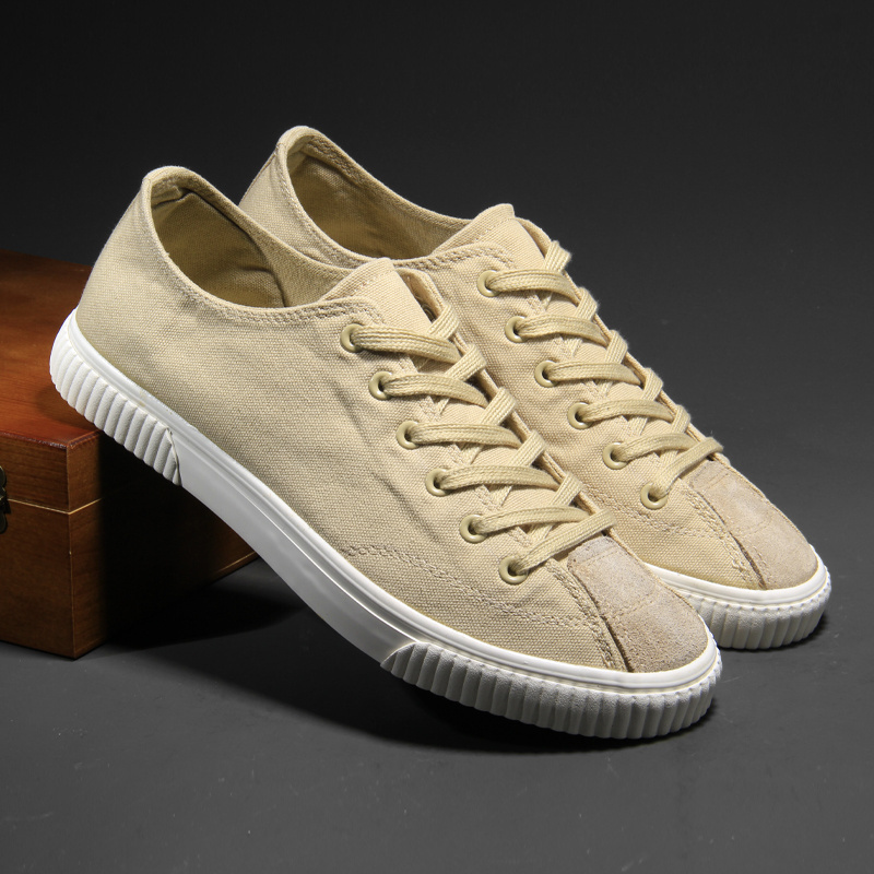 Diamond Sport Factory Direct Wholesale Low Cut White Canvas Trendy Casual Shoes Walking Men Canvas Shoes  Wholesale