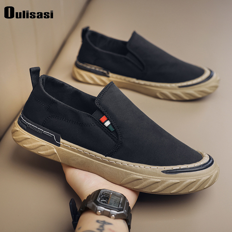 Diamond Sport Factory Supply Canvas Shoes Wholesale Plimsolls Women Ladies OEM Leisure Lazy Casual Loafers Slip On Men Shoes